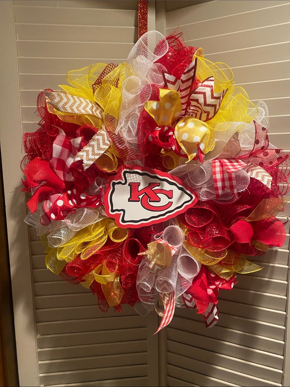 Red & Yellow Holiday Wreath